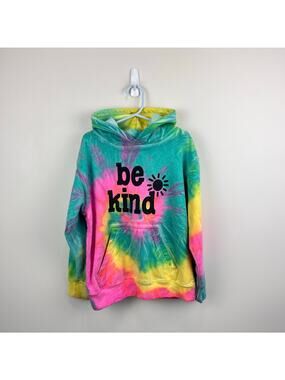 Happy Kids USA Tie Dye Be Kind Hoodie Sweatshirt S